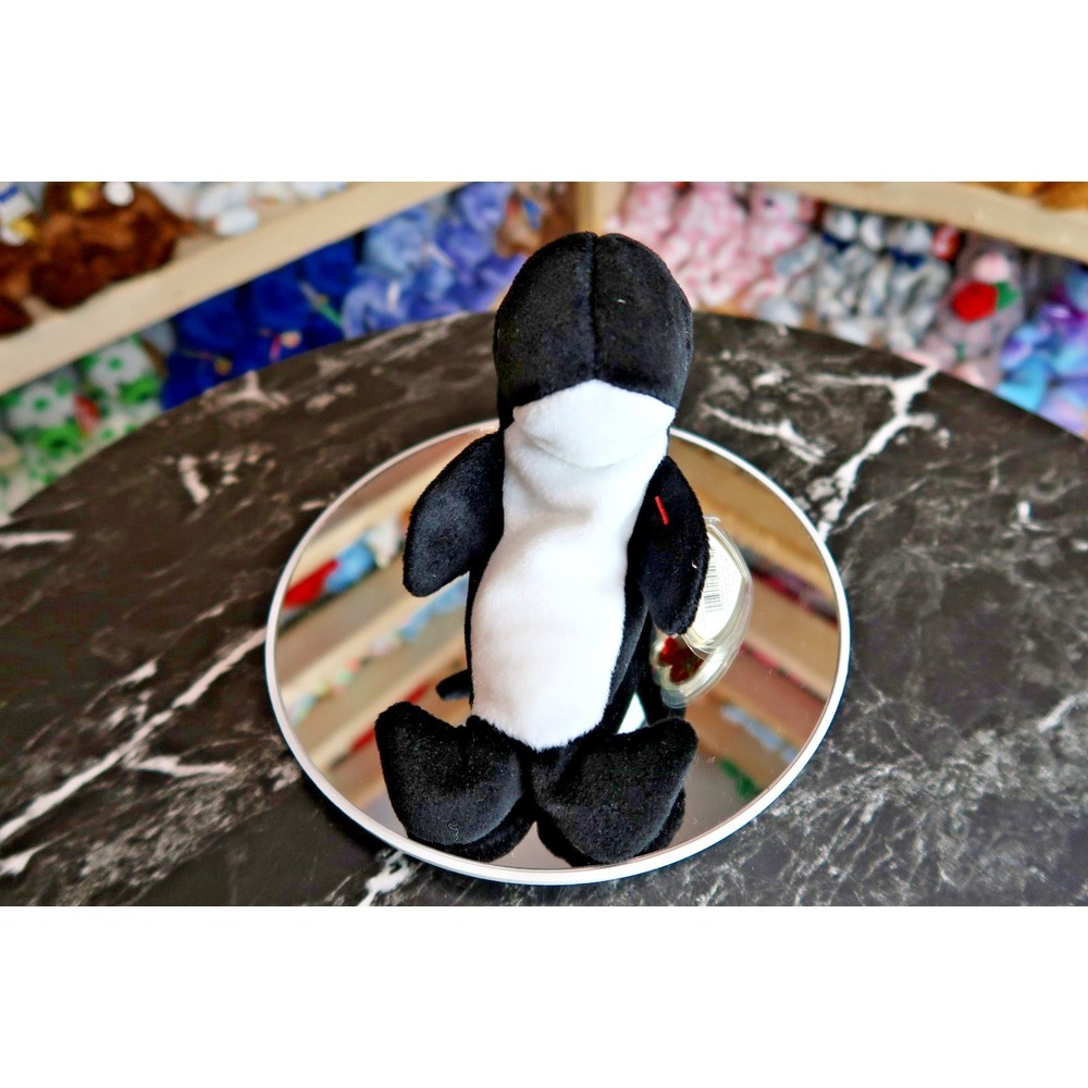 TY Beanie Baby - Waves the Orca | MWMT | Vintage | Rare‎